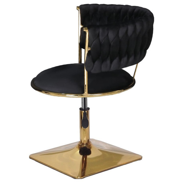 Стілець Onder Mebli Ava 4-GD-Base Чорний UC-904 Оксамит-3