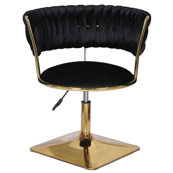 Стілець Onder Mebli Ava 4-GD-Base Чорний UC-904 Оксамит-1