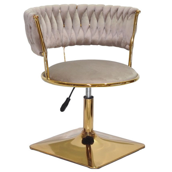 Стілець Onder Mebli Ava 4-GD-Base Кава UC-912 Оксамит-0