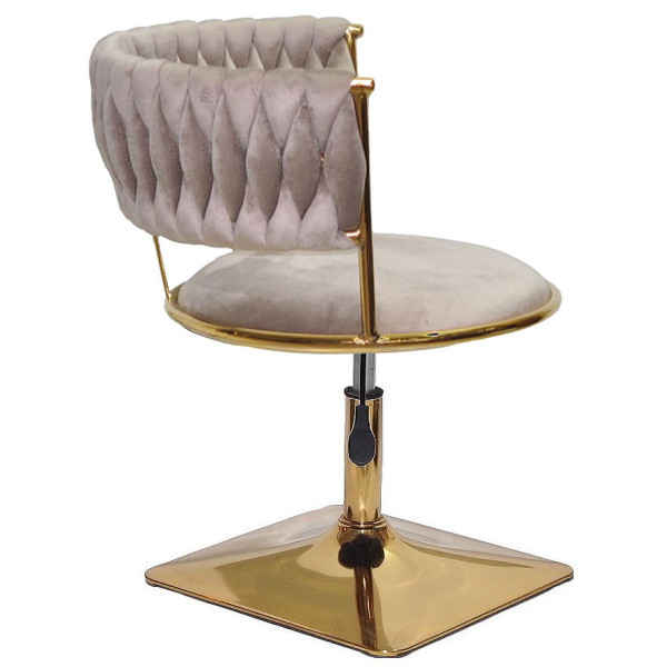 Стілець Onder Mebli Ava 4-GD-Base Кава UC-912 Оксамит-2