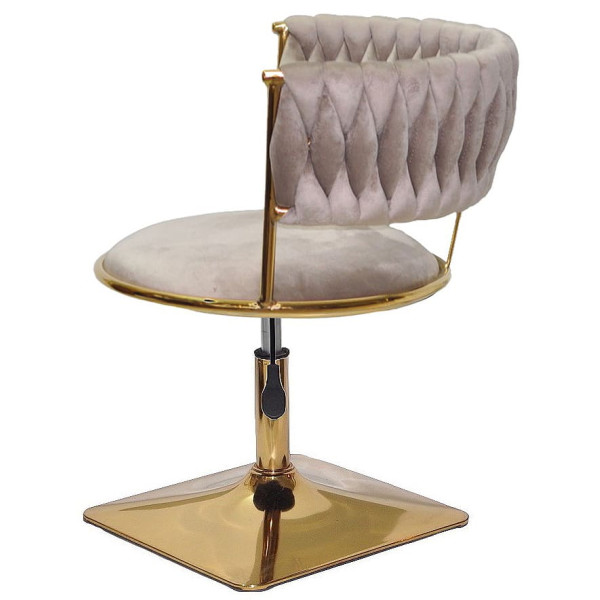 Стілець Onder Mebli Ava 4-GD-Base Кава UC-912 Оксамит-3