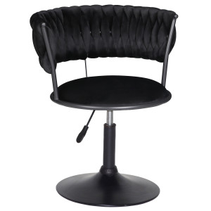 Стул Onder Mebli Ava BK-Base Черный UC-904 Бархат