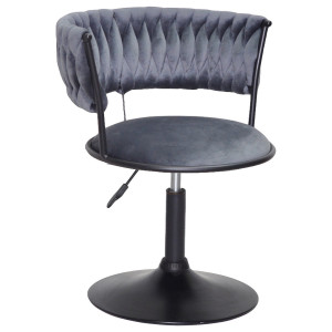 Стул Onder Mebli Ava BK-Base Серый UC-901 Бархат