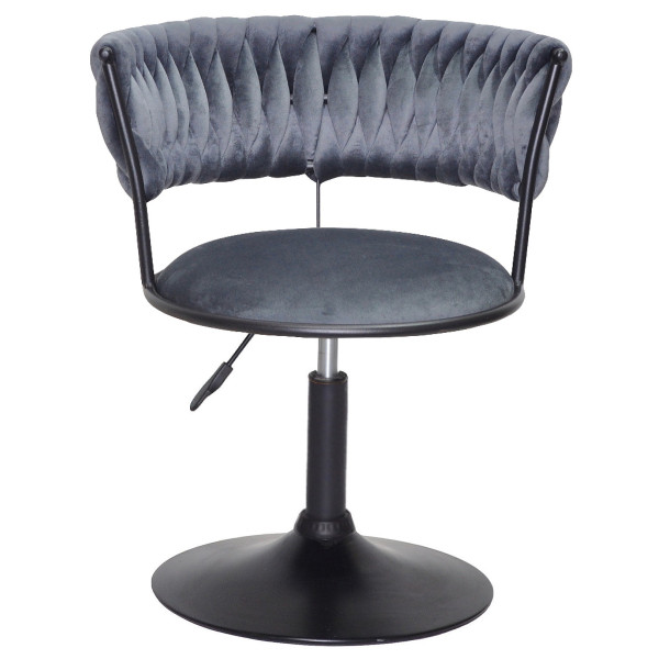 Стул Onder Mebli Ava BK-Base Серый UC-901 Бархат-1