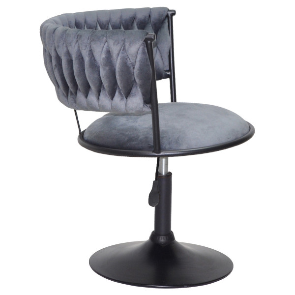 Стул Onder Mebli Ava BK-Base Серый UC-901 Бархат-2