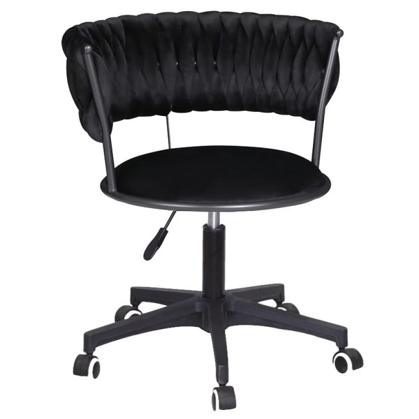 Стілець Onder Mebli Ava BK-Modern Office Чорний UC-904 Оксамит-0