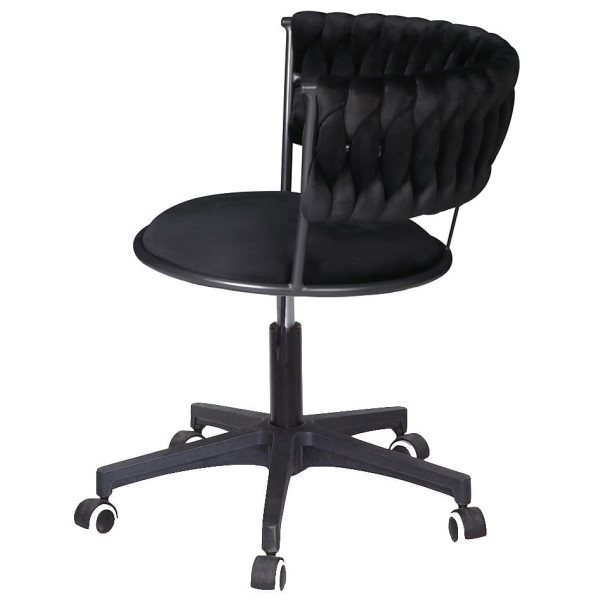 Стілець Onder Mebli Ava BK-Modern Office Чорний UC-904 Оксамит-3