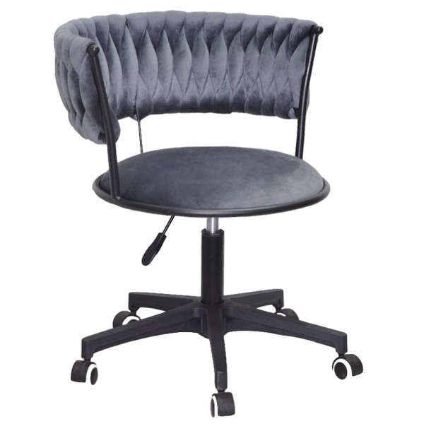 Стілець Onder Mebli Ava BK-Modern Office Сірий UC-901 Оксамит-0