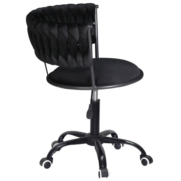 Стілець Onder Mebli Ava BK-Office Чорний UC-904 Оксамит-3