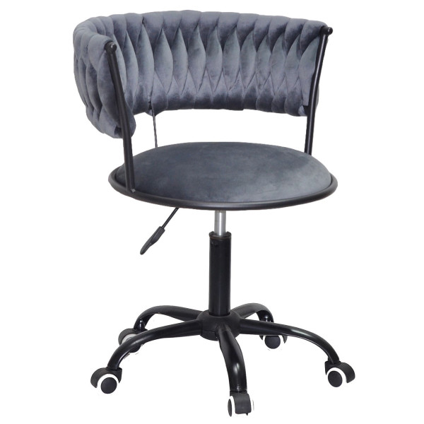 Стул Onder Mebli Ava BK-Office Серый UC-901 Бархат-0