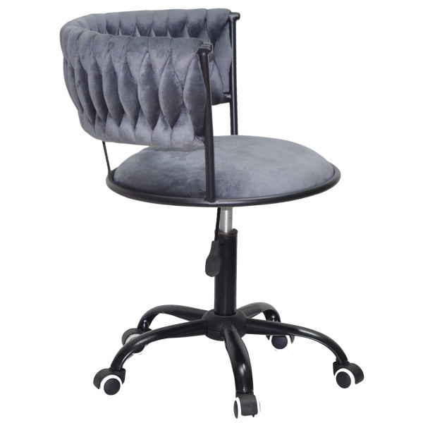 Стул Onder Mebli Ava BK-Office Серый UC-901 Бархат-2
