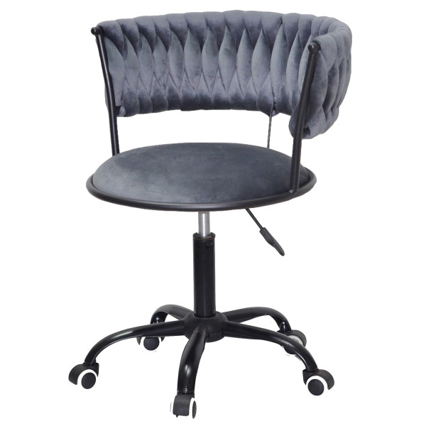 Стул Onder Mebli Ava BK-Office Серый UC-901 Бархат-1