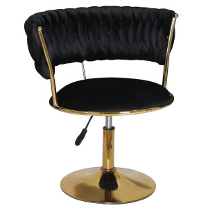 Стілець Onder Mebli Ava GD-Base Чорний UC-904 Оксамит