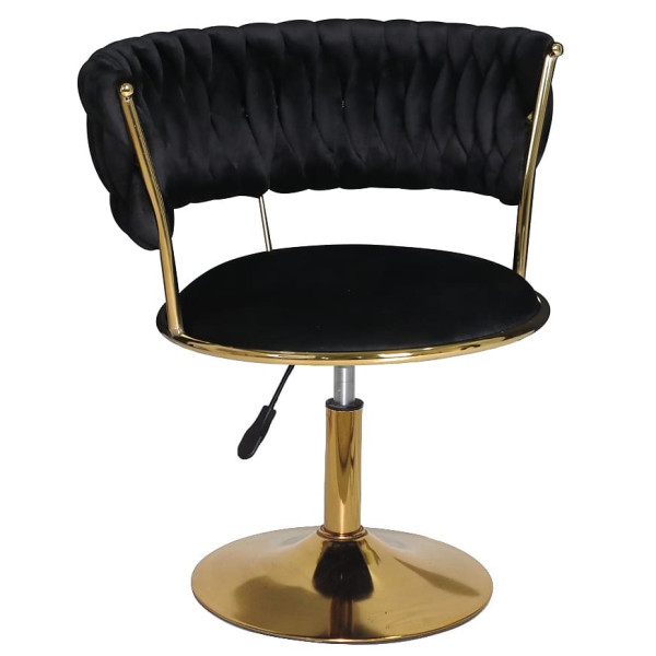 Стілець Onder Mebli Ava GD-Base Чорний UC-904 Оксамит-0