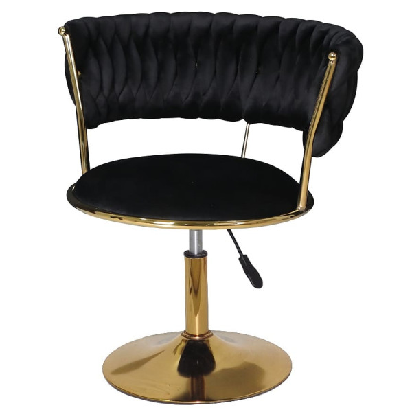 Стілець Onder Mebli Ava GD-Base Чорний UC-904 Оксамит-1