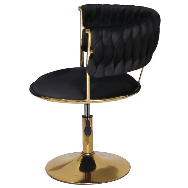 Стілець Onder Mebli Ava GD-Base Чорний UC-904 Оксамит-4