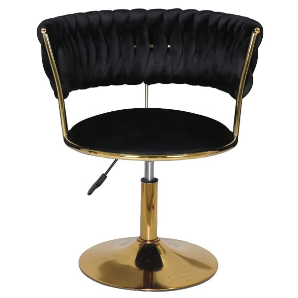 Стілець Onder Mebli Ava GD-Base Чорний UC-904 Оксамит-2