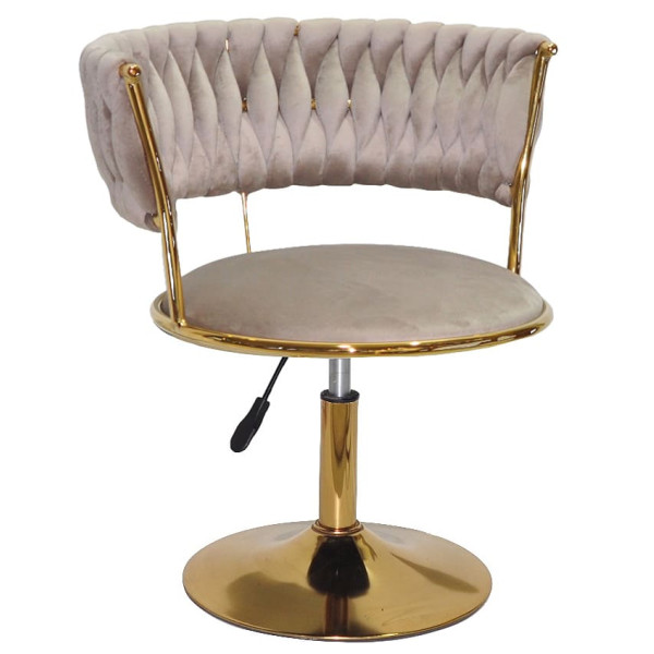 Стілець Onder Mebli Ava GD-Base Кава UC-912 Оксамит-0