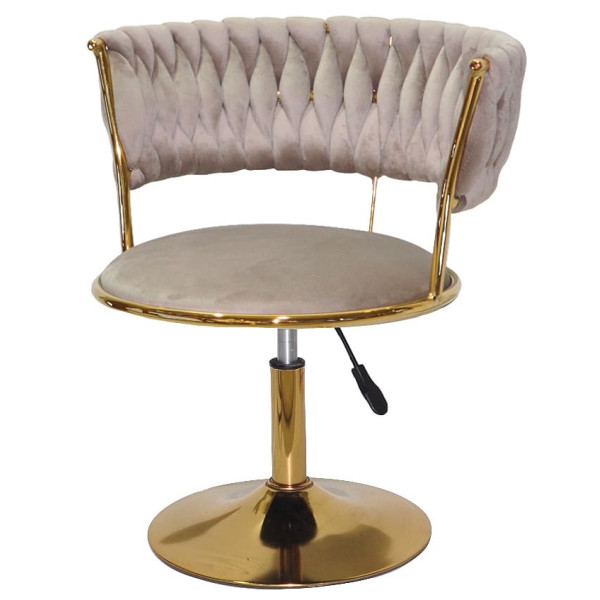 Стілець Onder Mebli Ava GD-Base Кава UC-912 Оксамит-1