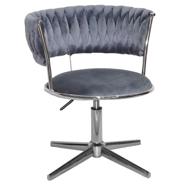 Стул Onder Mebli Ava Modern Base Серый UC-901 Бархат-0