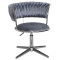 Стул Onder Mebli Ava Modern Base Серый UC-901 Бархат-0-thumb