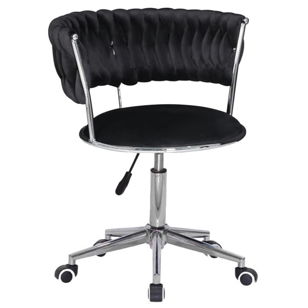 Стілець Onder Mebli Ava Modern Office Чорний UC-904 Оксамит-0