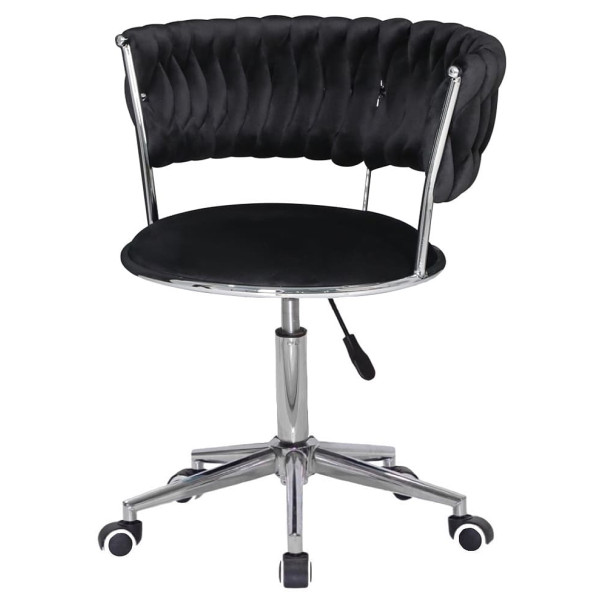 Стілець Onder Mebli Ava Modern Office Чорний UC-904 Оксамит-1