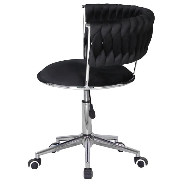 Стілець Onder Mebli Ava Modern Office Чорний UC-904 Оксамит-3