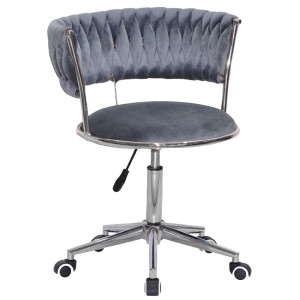 Стул Onder Mebli Ava Modern Office Серый UC-901 Бархат