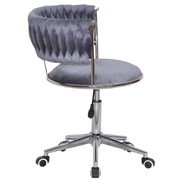 Стілець Onder Mebli Ava Modern Office Сірий UC-901 Оксамит-2