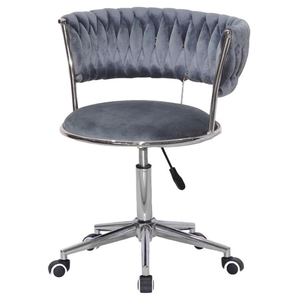 Стілець Onder Mebli Ava Modern Office Сірий UC-901 Оксамит-1