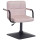 Стул Onder Mebli Arno-Arm 4-BK-BASE Розовый B-1021 Бархат