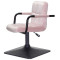 Стул Onder Mebli Arno-Arm 4-BK-BASE Розовый B-1021 Бархат-3-thumb