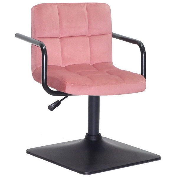 Стілець Onder Mebli Arno-Arm 4-BK-BASE Теракотовий B-1018 Оксамит-0