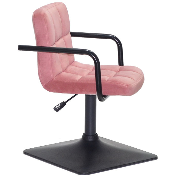 Стілець Onder Mebli Arno-Arm 4-BK-BASE Теракотовий B-1018 Оксамит-2