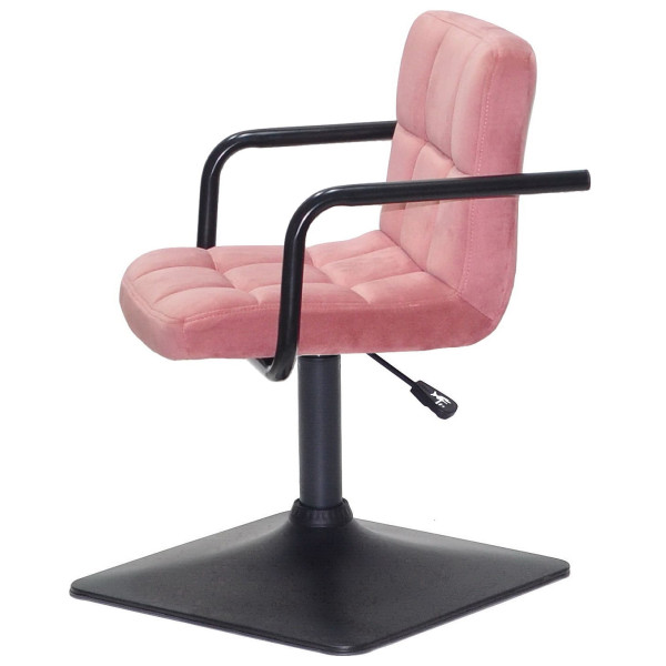 Стілець Onder Mebli Arno-Arm 4-BK-BASE Теракотовий B-1018 Оксамит-3