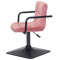 Стілець Onder Mebli Arno-Arm 4-BK-BASE Теракотовий B-1018 Оксамит-3-thumb