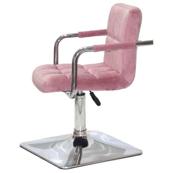 Стілець Onder Mebli Arno-Arm 4-CH-BASE Пильна Троянда B-1030 Оксамит-3