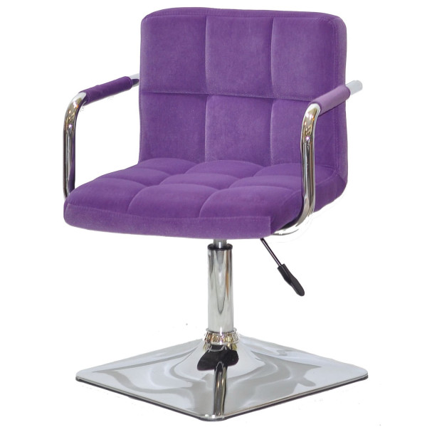 Стул Onder Mebli Arno-Arm 4-CH-BASE Пурпурный B-1013 Бархат-1