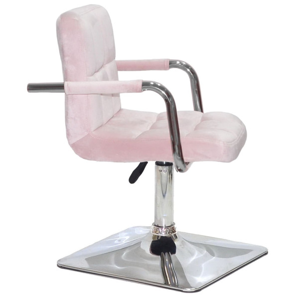 Стул Onder Mebli Arno-Arm 4-CH-BASE Розовый B-1021 Бархат-2