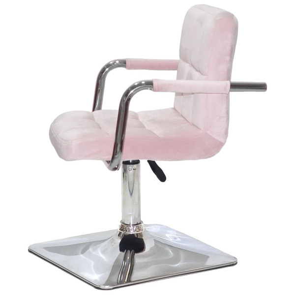 Стул Onder Mebli Arno-Arm 4-CH-BASE Розовый B-1021 Бархат-3