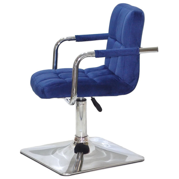 Стул Onder Mebli Arno-Arm 4-CH-BASE Синий B-1026 Бархат-3