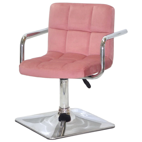 Стілець Onder Mebli Arno-Arm 4-CH-BASE Теракотовий B-1018 Оксамит-1