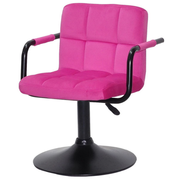 Стул Onder Mebli Arno-Arm BK-BASE Малина B-1023 Бархат-1