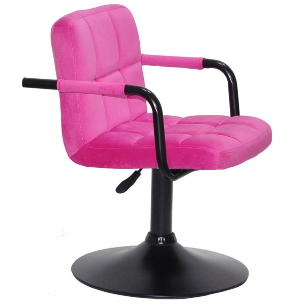 Стул Onder Mebli Arno-Arm BK-BASE Малина B-1023 Бархат-2