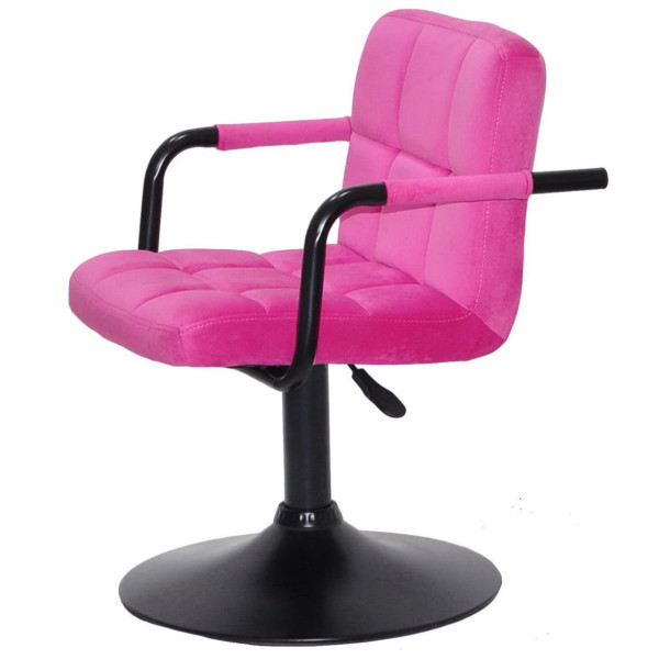Стул Onder Mebli Arno-Arm BK-BASE Малина B-1023 Бархат-3