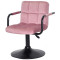 Стул Onder Mebli Arno-Arm BK-BASE Пыльная Роза B-1030 Бархат-1-thumb