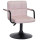 Стул Onder Mebli Arno-Arm BK-BASE Розовый B-1021 Бархат