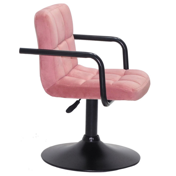 Стілець Onder Mebli Arno-Arm BK-BASE Теракотовий B-1018 Оксамит-2