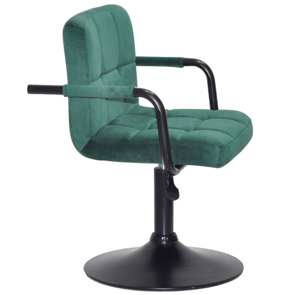 Стул Onder Mebli Arno-Arm BK-BASE Зеленый B-1036 Бархат-2